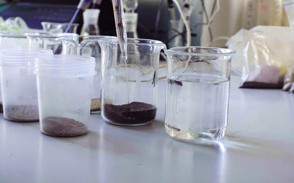 Échantillons de sol conditionnés pour le laboratoire